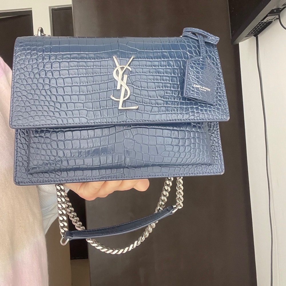 YSL crocodile chain bag